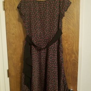 Eavan 50's swing dress cherries and polka dots